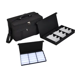 36/48/60pcs Eyeglass Salesman Sample Shoulder Bag Travel Case Storage Display Box with Presentation Trays