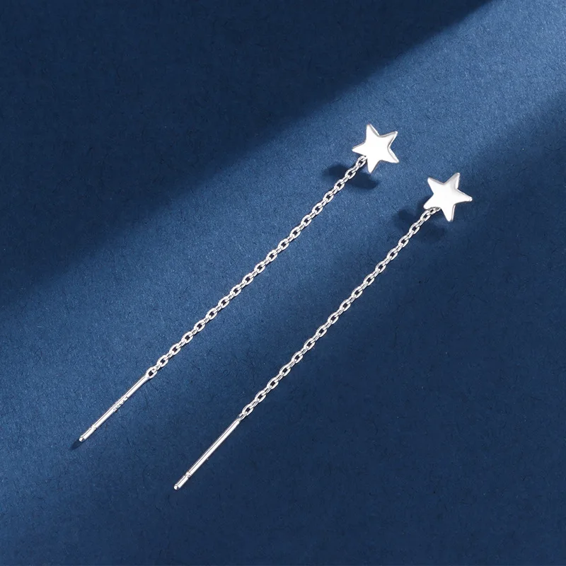 New Simple Tassel Long ear line For Women Girls Silver Color Personality Comfort Wear Temperament Party Jewelry Accessories Gift