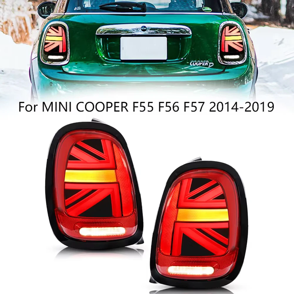 Taillight for Bmw Mini Cooper F55 F56 F57 2014-2019 Car Styling Bulb Lamp Rear Light DRL+Turn Signal+Brake+Reverse LED Lights