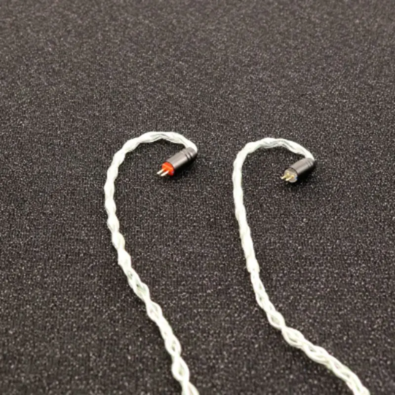 XINHS 8 inti kabel ditingkatkan perak berlapis tembaga kristal tunggal 5N campuran Biru Perak