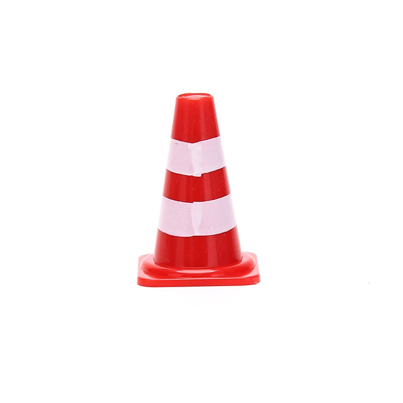 Roadblock Mini Traffic Signs Roadblock Toy for Kids Construction Car Theme Party Mini PlasticTraffic Cones Sport Training 10pcs