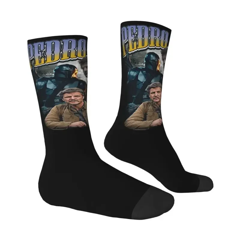 Homage Pedro Pascal Dress Socks Mens Womens Warm Fashion Novelty Crew Socks