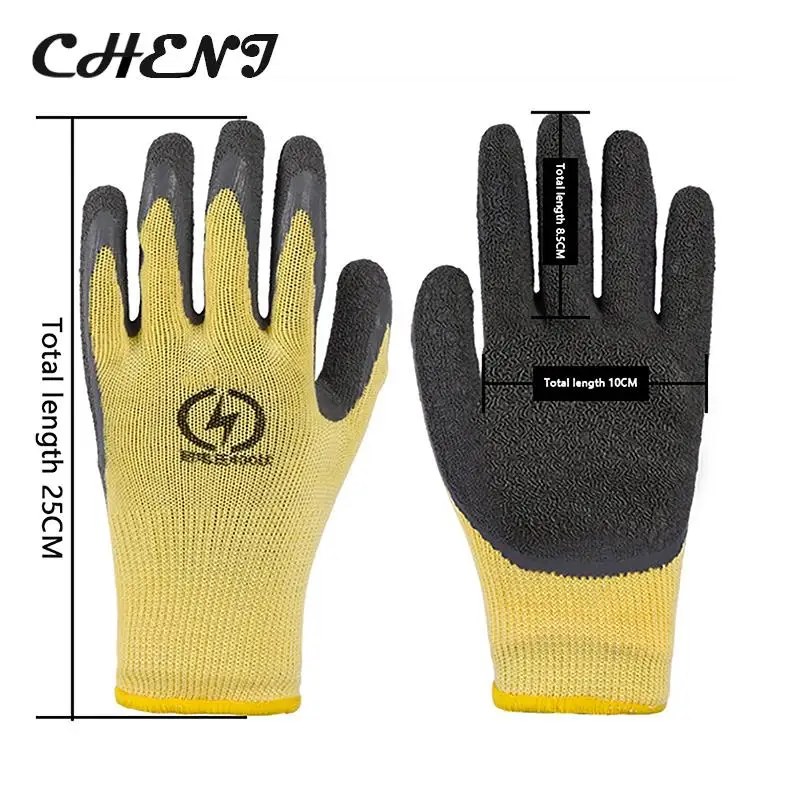 1 Pair 400v Insulating Gloves Anti-electricity Security Protection Gloves Rubber Electrician Work Gloves Protective Tool