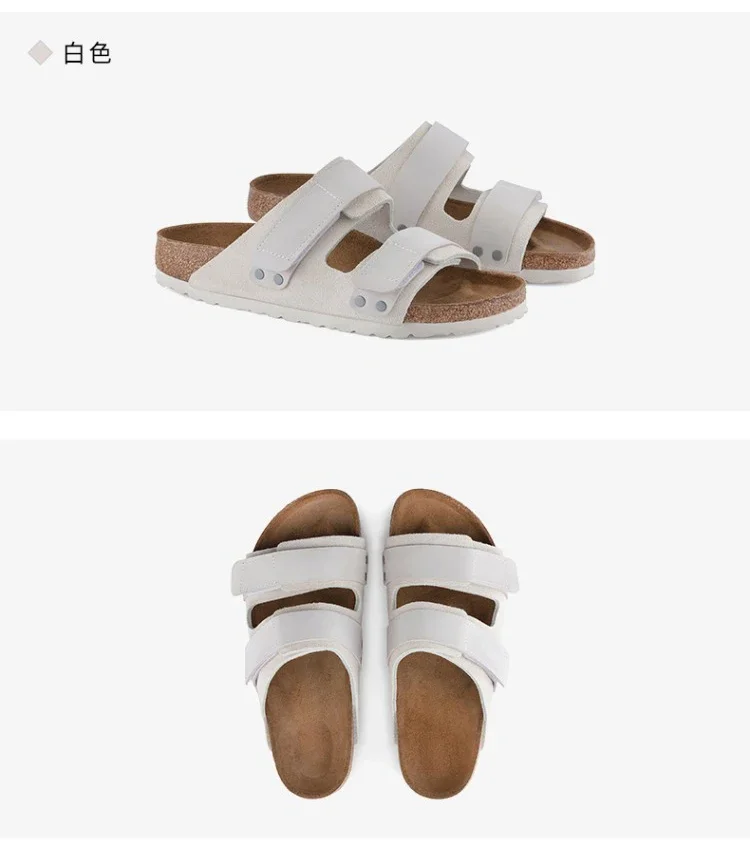 Top Quality New Leather ink panties For Women And Men Fashion Summer All-Match Sandals Shoes soft-Soled susal Sandals