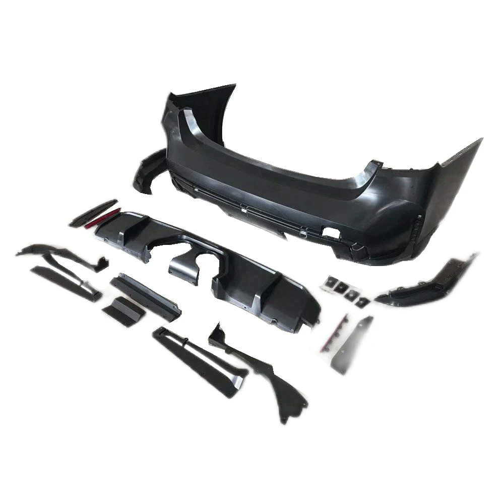Car Bumper Rear Back Kit for 3 Series F30 F35 Upgrade to 3S G20 M3 Style Exhaust System Carbon Look Exhaust Tips