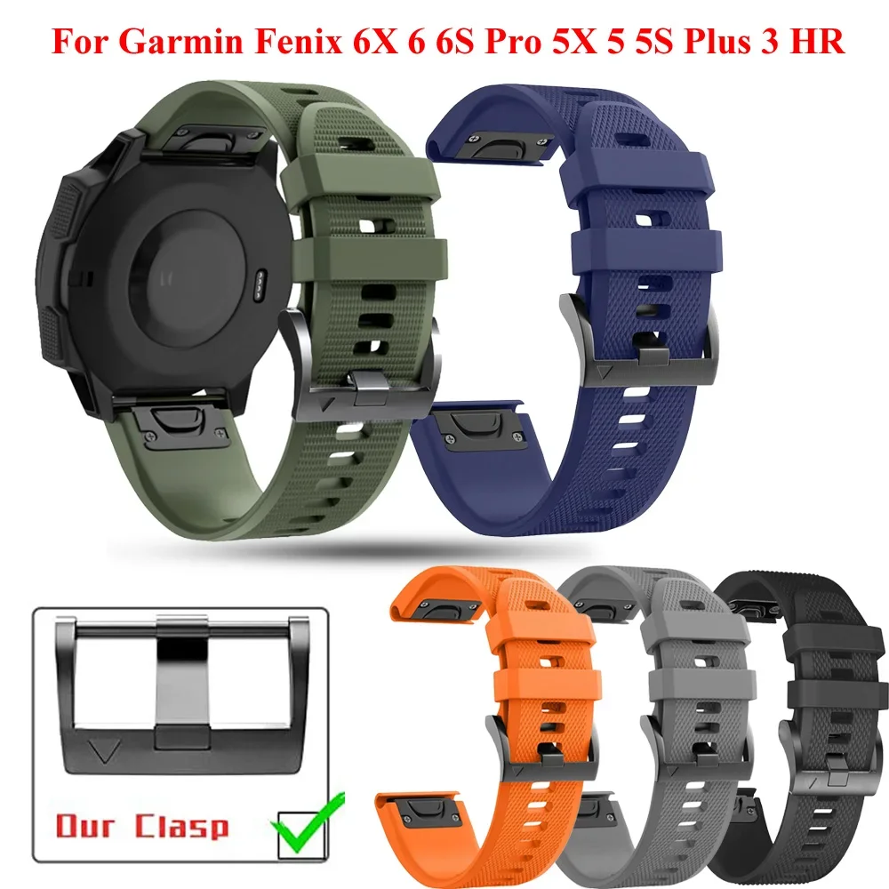 

22 26mm Watchband Strap Smart Watch Bracelet Band For Garmin Fenix 7 7X 6X 6 Pro 5X 5Plus 3HR 935 QuickFit Belt Wristband Correa