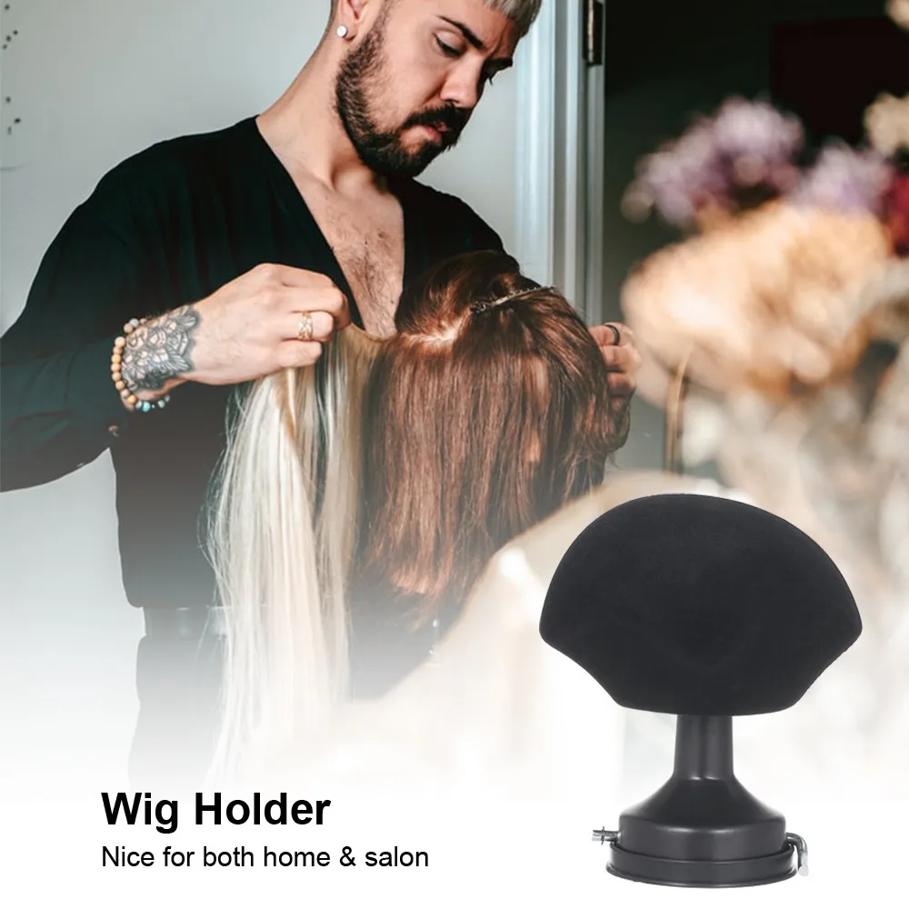 Adjustable Wig Making Stand Portable Multi-Functional Wig Display Stand Professional Mushroom Shape Design Hat Styling Stand