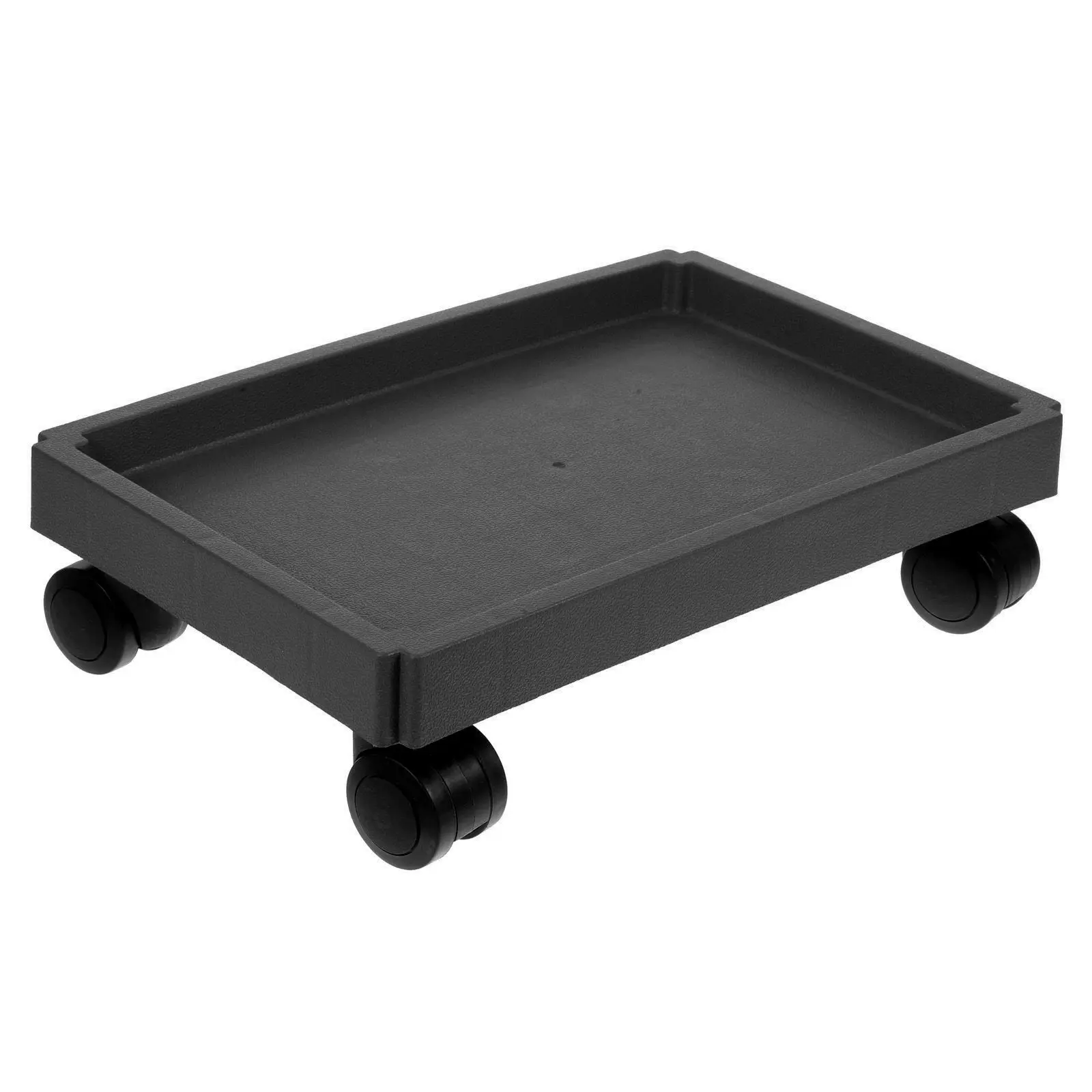 

Flower Pot Tray Rolling Plant Pots 320 Black Brown Thick Base Movable Planter Wheels Easy Clean Strong Capacity