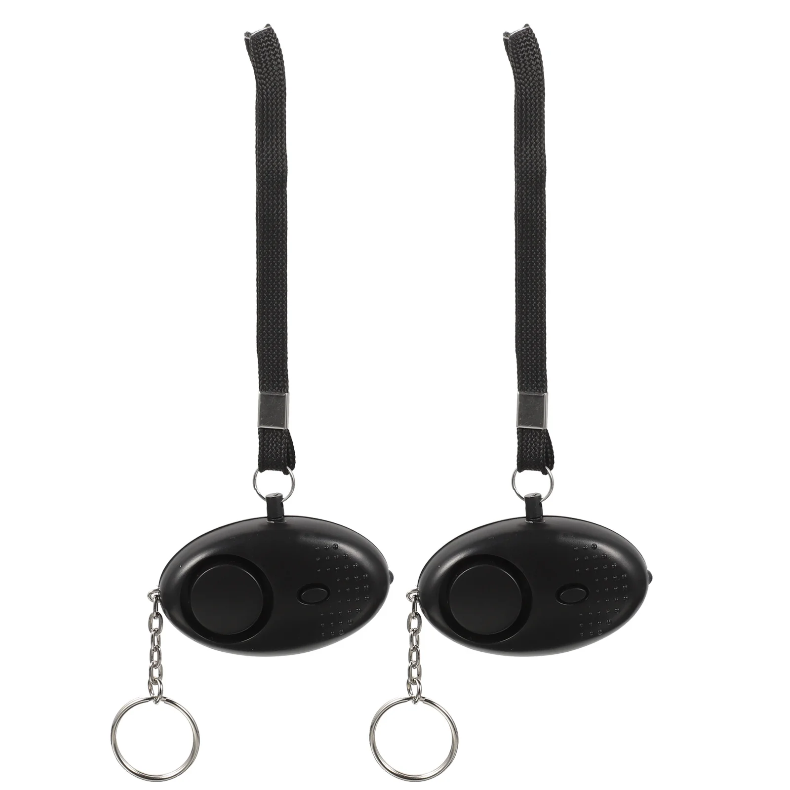 2Pcs LED Alarm 130Db Emergency Security Sound Alert for Family Friends Travelers Lightweight Portable Keychain Safety Defender