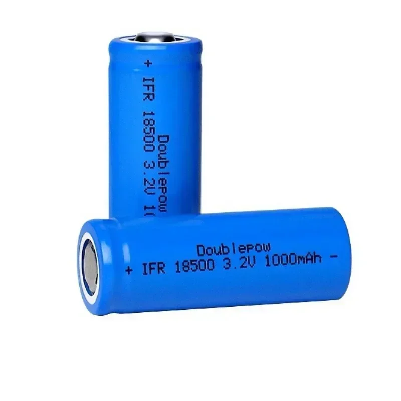 Batería LiFePO4 18500, 3,2 V, 1000mAh, cargador de batería Lifepo4 para linterna, afeitadora, consola de videojuegos, teclado inalámbrico, lámpara de mesa