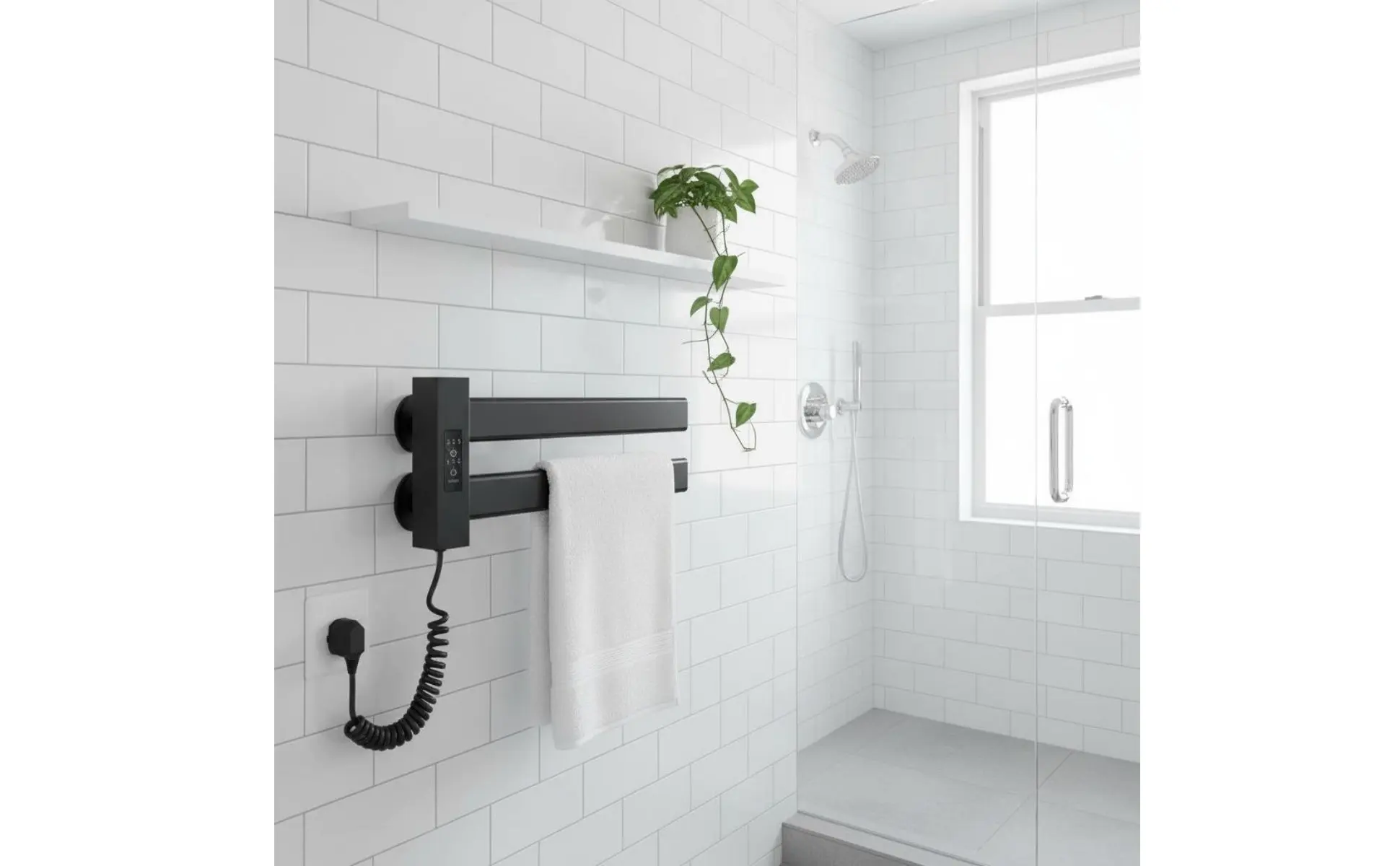 Smart Towel Heating Rack Quick Drying Electric Towel Warmer Bathroom Heater Timer Function Home Appliance IPX5 Waterproof Smart Towel Heating Rack Quick Drying Electric Towel Warmer Bathroom Heater Timer Function Home Appliance IPX5 Waterproof