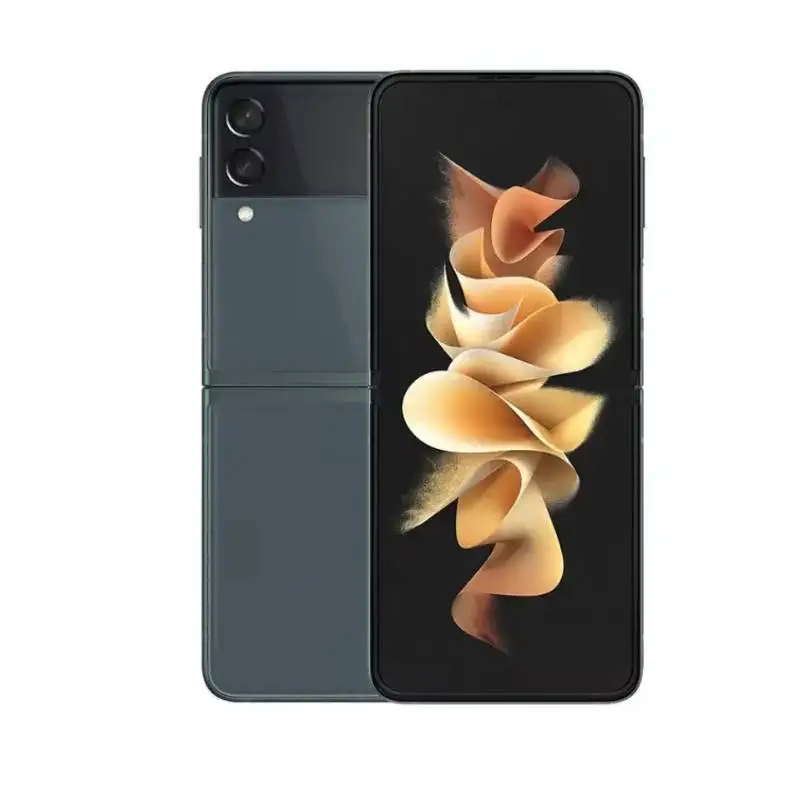 هاتف Samsung Galaxy Z Flip3 5G 6.7 بوصة 120 هرتز CPU Qualcomm Snapdragon 888 3300mAh 12MP كاميرا مستعملة