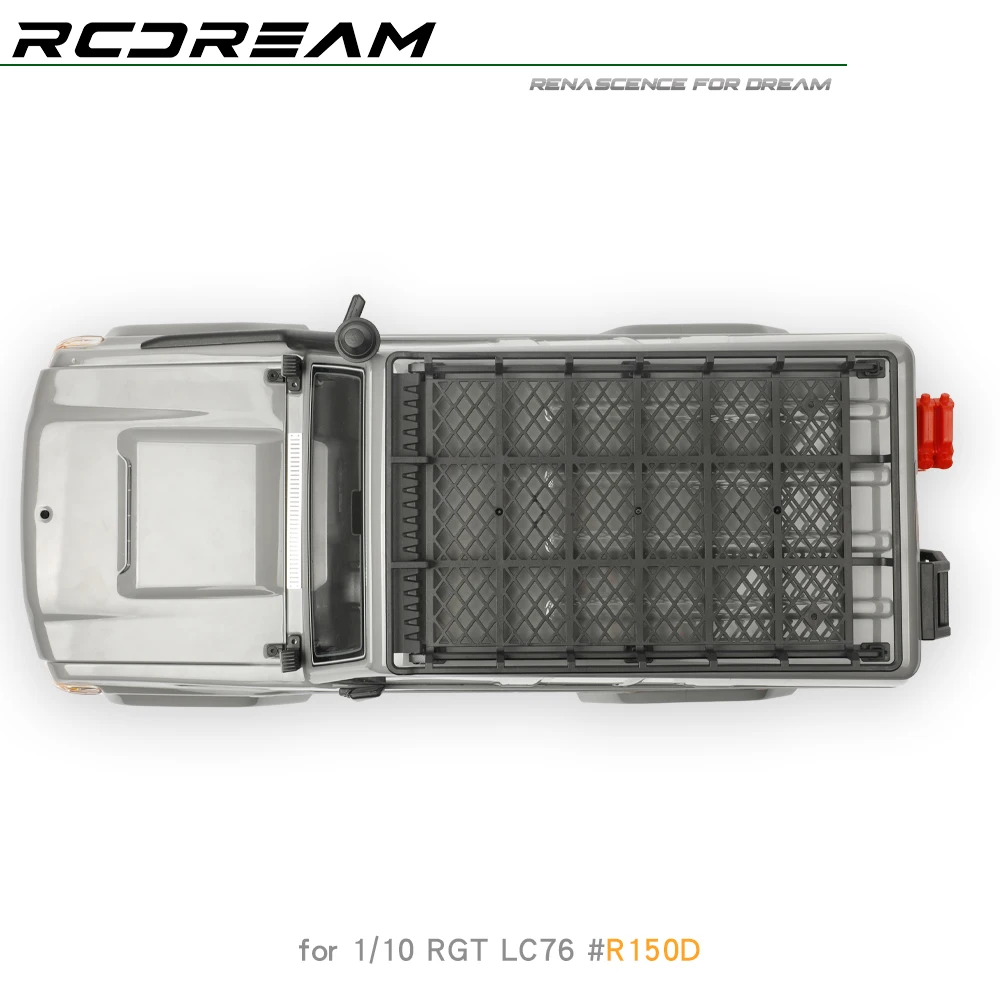 RCDream 1/10 Bonnet การกระจายความร้อนตกแต่ง Grille Air intake ระบายอากาศแผ่นโลหะสําหรับ 1/10 RGT EX86190 LC76 # R150D