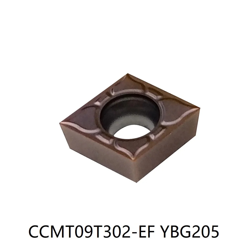 CCMT 09T302 ZCC YBG202 CCMT09T302-EF YBG205 (10pcs/box) Cemented Carbide Turning Insert Processing：steel，stainless steel