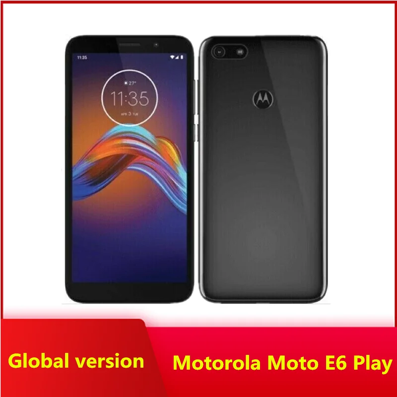 Original Motorola Moto E6 Play XT2029 4G LTE Cell Phone  Smartphone 32GB Storage  Network Unlocked  Dual SIM 13 MP 3000mah