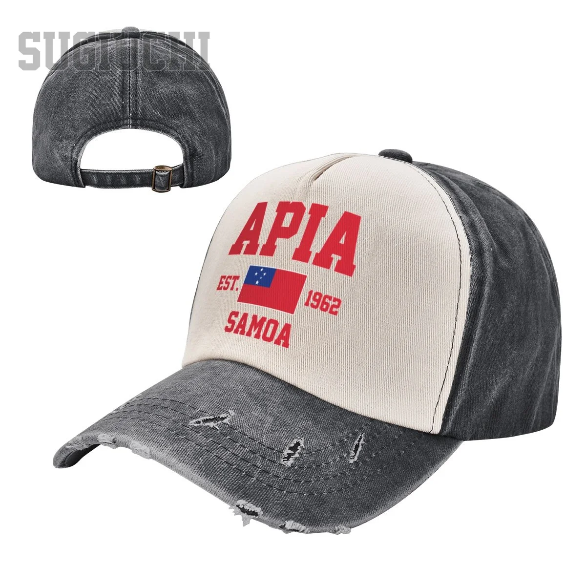 Unisex Baseball Cap Samoa EST.1962 Apia Capital Men Women Vintage Hats Washed Cotton Trucker Gift