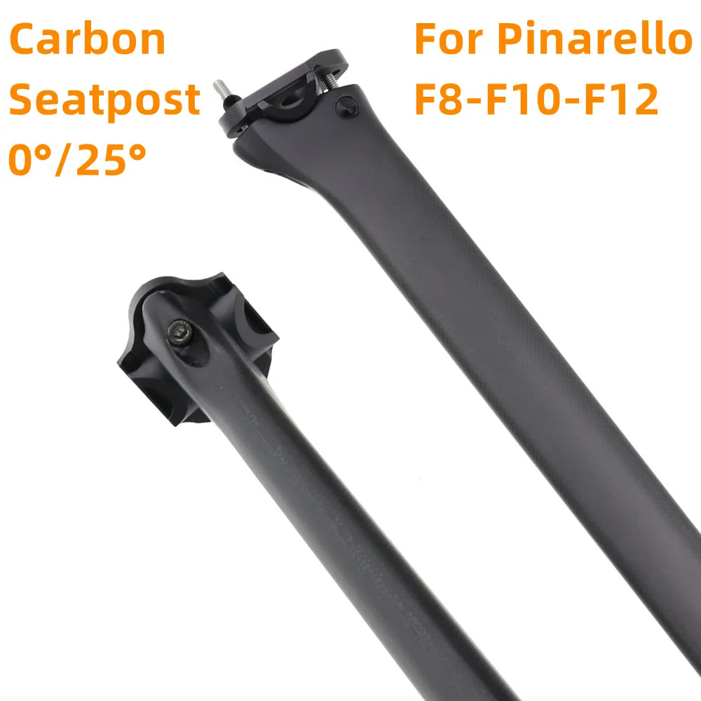 Carbon sztyca 340mm 0/25 stopni dla Pinarello F8/F10/F12 rama owalna 1K węgla drogowego zacisk sztycy Ultralight rowerów siodło Tube