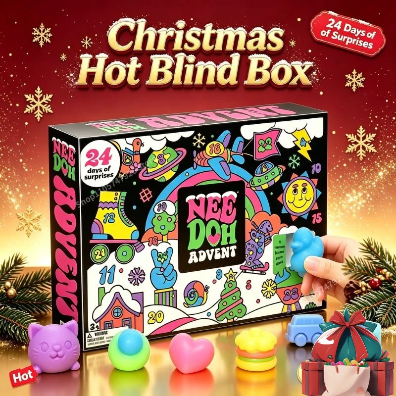 Mystery Box Blind Bag - Новогодний календарь обратного отсчета Needoh 2026: