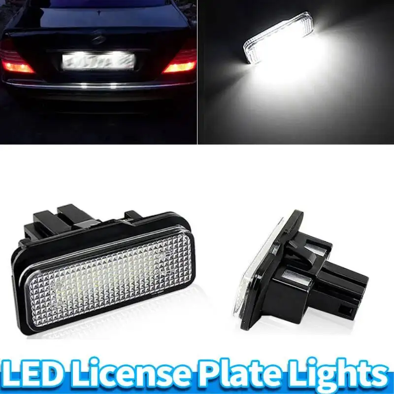 

2PCS LED License Plate Lights FOR Tesla Model S FOR Mercedes-Benz C-Class W203 E-Class W211 S211 CLS-Class W219 SLK-Class R171