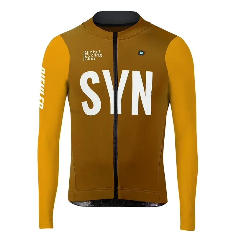 SYN BIEHLER Autumn Cycling Jersey Set Long Sleeve Quick Dry Cycling Clothing Bike Uniform MTB Clothes Bicycle Wear Ropa Ciclismo