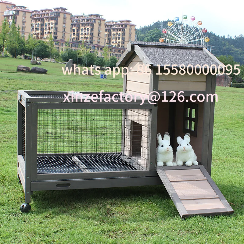 

Customizable outdoor rabbit cage rabbit special wooden house