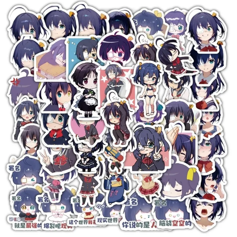 

Chuunibyou Demo Koi Ga Shitai Anime Stickers Rikka Takanashi Stickers Aesthetic Scrapbooking Supplies Stationery Friends Gift