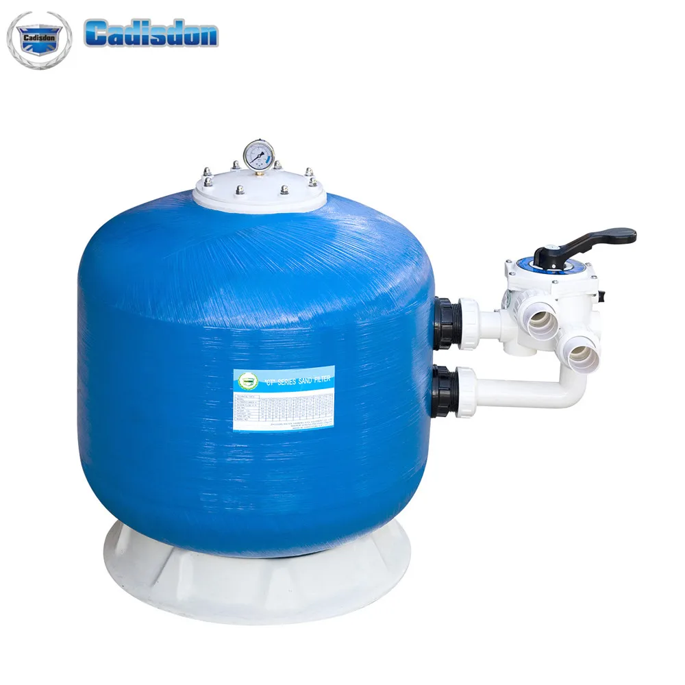 Cadisdon Factory Supply Sand Filter For Water Treatment Manual Cleaning Fiberglass Sand Filter For Commercial Residential Pools
