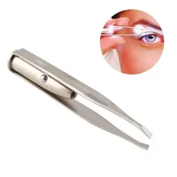 LED Lighted Eyebrow Tweezers Precise and Illuminated Beauty Tool for Brow Shaping