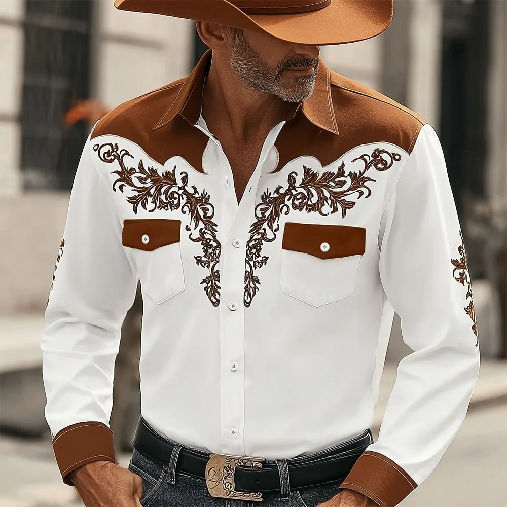 

Digital printed men's long sleeved shirt, casual and comfortable, fashionable and trendy, street outdoor, soft fabric