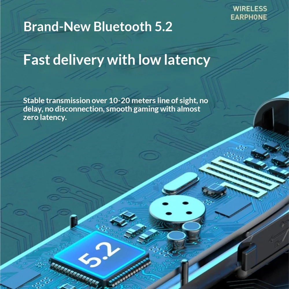 Neck-hung Wireless Earphones Bluetooth 5.3 High Sound Quality Noise Cancellation 2025 New Model Sports Running Fitness Business view 5
