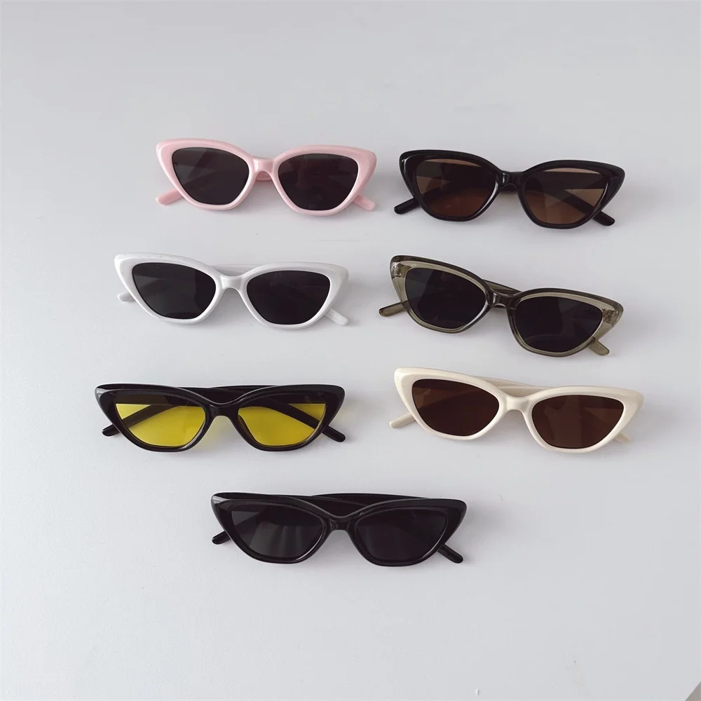 Vintage Small Frame Cat's Eye Sunglasses Kids Brand Designer Tawny Sun Glasses Outdoor Fashion Eyewear UV400 Gafas De Sol