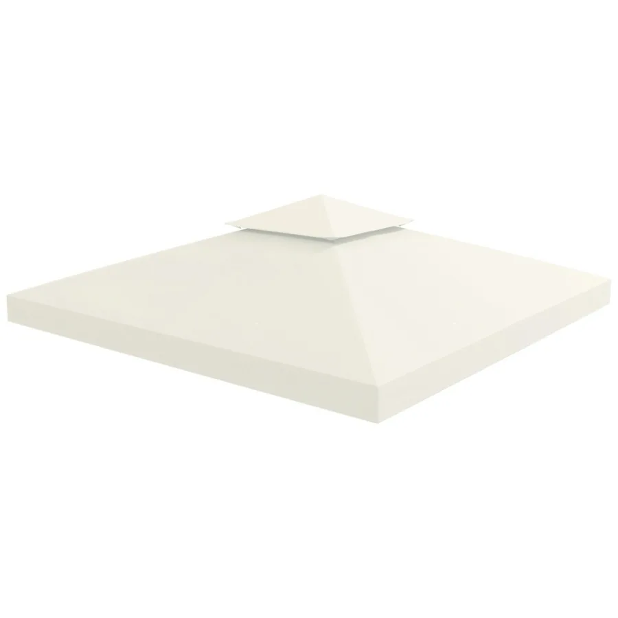 

Сменный тент для беседки 10' x 10' с двухуровневой крышей, УФ-защита, для сада, патио, улицы, кремово-белый (ТОЛЬКО КРЫША)