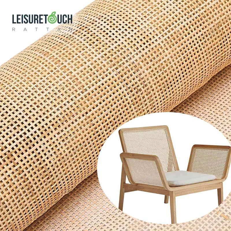 Home Decor Traditional Woven Natural Rattan Webbing Raw Material for Furniture, Chair,basket,light