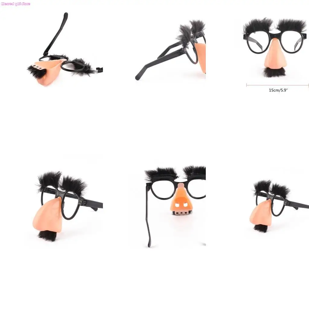 D0JC Novelty Mini Funny Glasses with Big Nose Kids Relieve Boredom