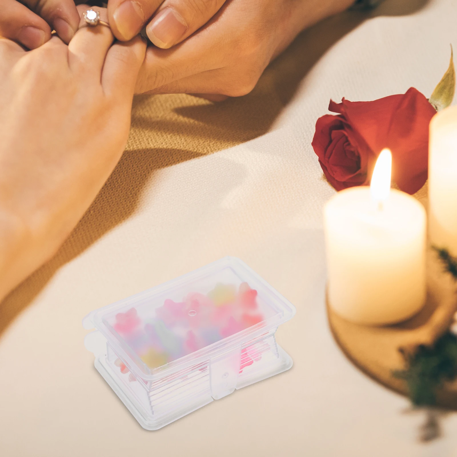 

12 Pcs Candy Box Clear Plastic Storage Cases Small Jewelry Boxes Party Treat Containers Wedding Favors Chocolate Packaging