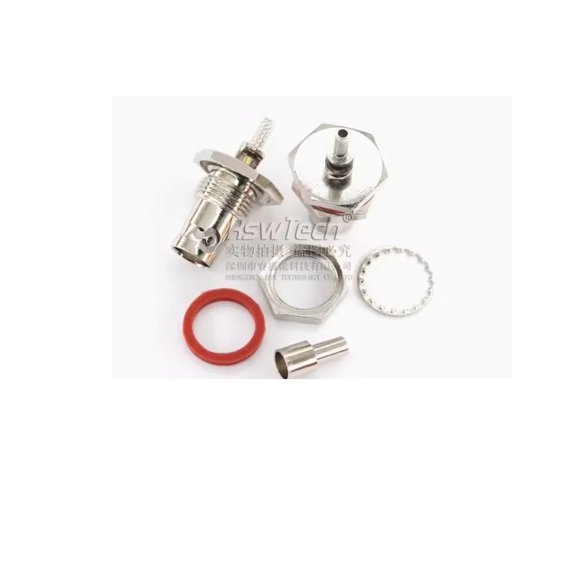 MS3102A 16S-1 Buckle Type 7 Pin Balance Beam Plug Socket of Paver Q9 BNC Female Right Angle PCB Mount Reed relay 4-SIP SIP-1A12