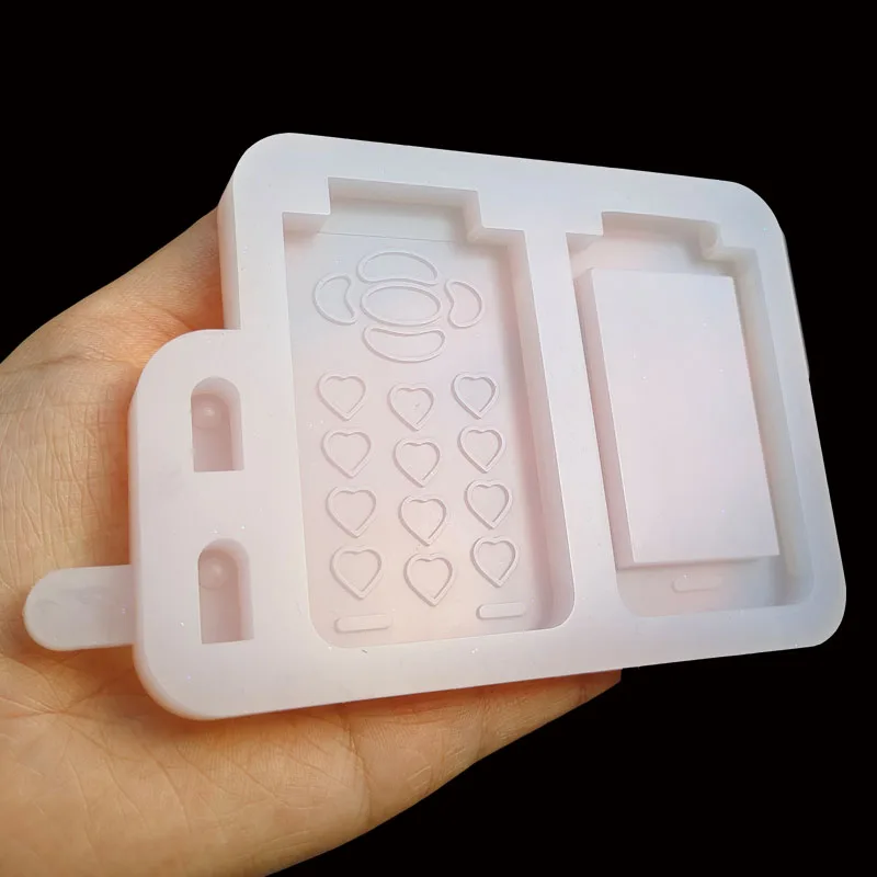 Moules à bijoux en silicone pour téléphone, secoueur de téléphone bricolage, outil de bijoux