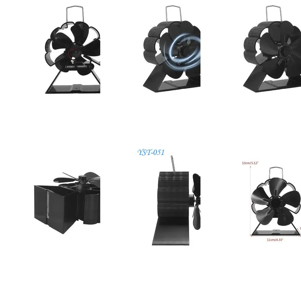 

E15A Silent Efficient Heat Distribution Fireplace Fan Log Fireplace Heating Fan