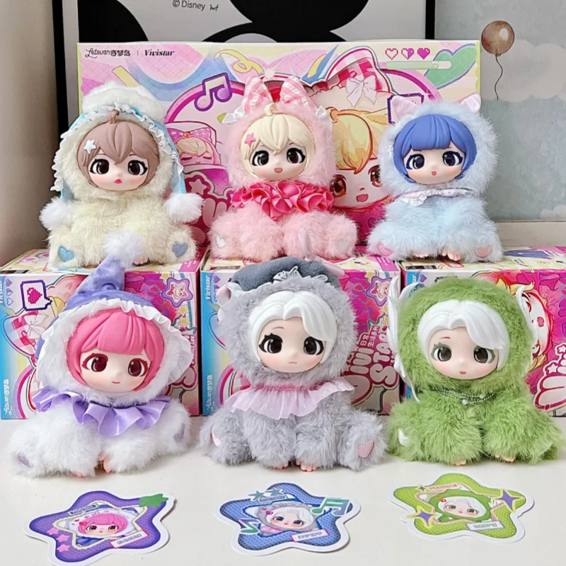 ตุ๊กตาวินิลซีรีส์ชีวิตประจำวันของวิวิสตาร์ กล่องสุ่ม ของเล่นน่ารักสำหรับเด็กหญิงและเด็กชาย ของขวัญอนิเมะ ของขวัญคริสต์มาส