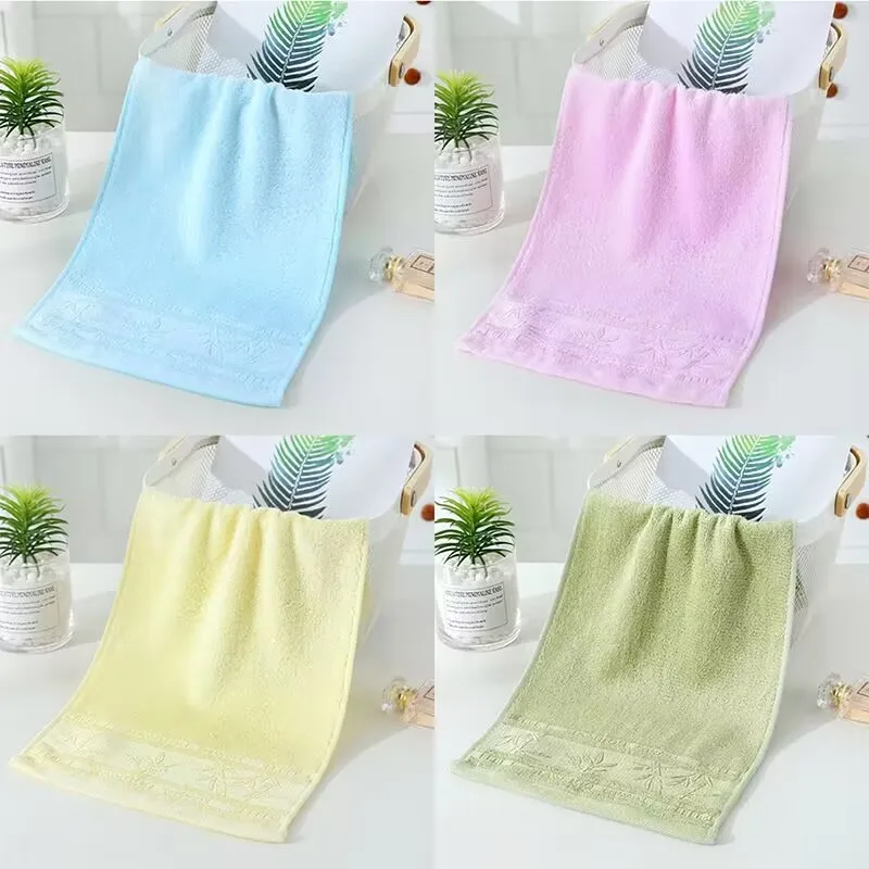 Children's Bamboo Fiber Baby Towel, Quick Drying, Mini Wipes, Bathroom Hand, Wholesale, 25x50cm