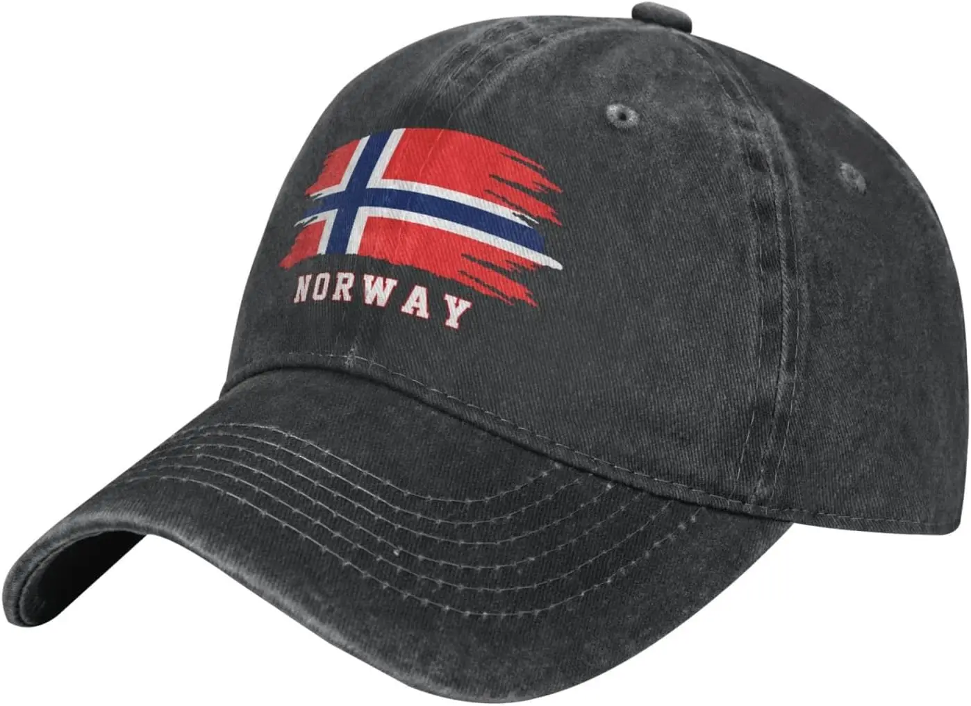 Norway Flag Norse Baseball Cap Denim Cotton Mens Adjustable Hat Patriotic Caps