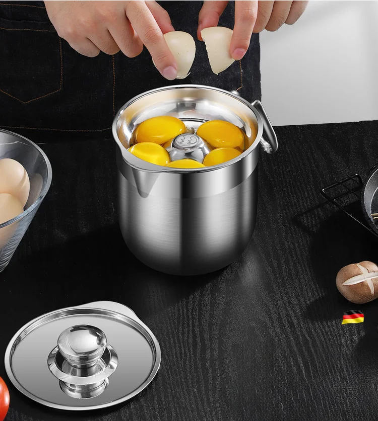 

Egg white separation,，Multifunctional Filter Bowl，Household Egg Separation Set, 304 Stainless Steel Egg Separator with Bucket