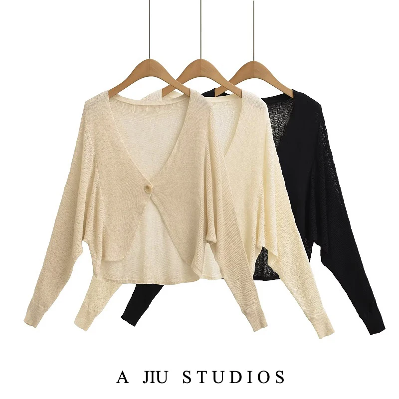 

Slimming ort Svel V-Ne Knitted Cardigan Women's Casual Wear Nylon Linen Blend Long Sve Open Front Outerwear