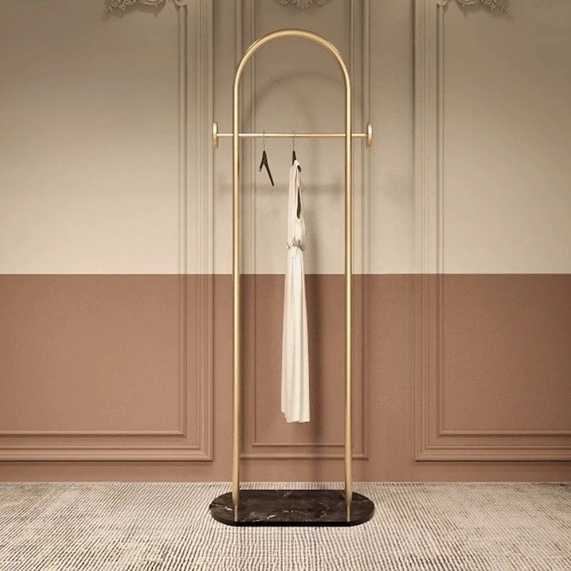 Standing Light Luxury Coat Rack Clothes Modern Display Storage Standing Indoor Coat Racks Space Saving Perchero Salon Furniture