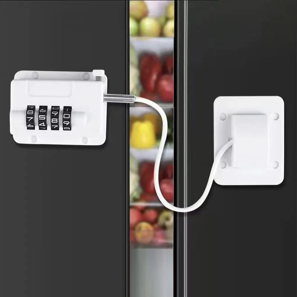 Anti-pinch Hand Baby Safety Lock No Drilling Child Protection Refrigerator Door Coded Lock Adjustable