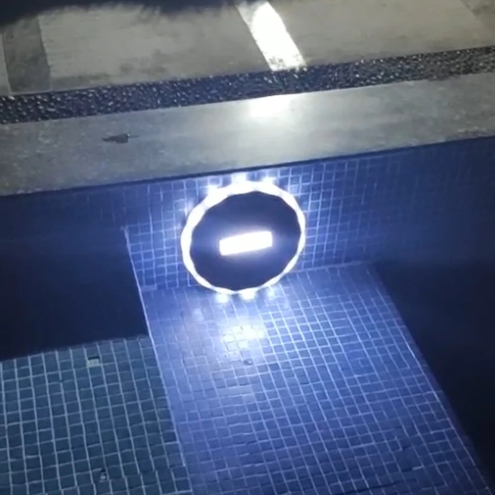 LED Solar Pool Fountain Light IP68 Waterproof Landscape Light Underwater Lamp Intelligent Remote Control Solar Pool Night Light