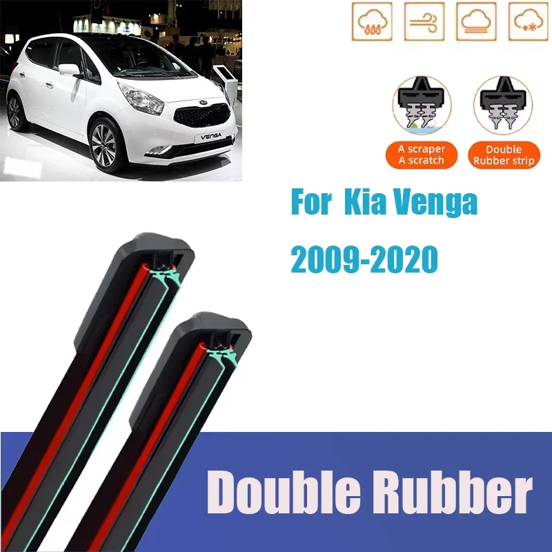

Car Wiper For Kia Venga 2009-2020 Front Wiper Blades Brushes Auto Accessories Car Windshield Windscreen