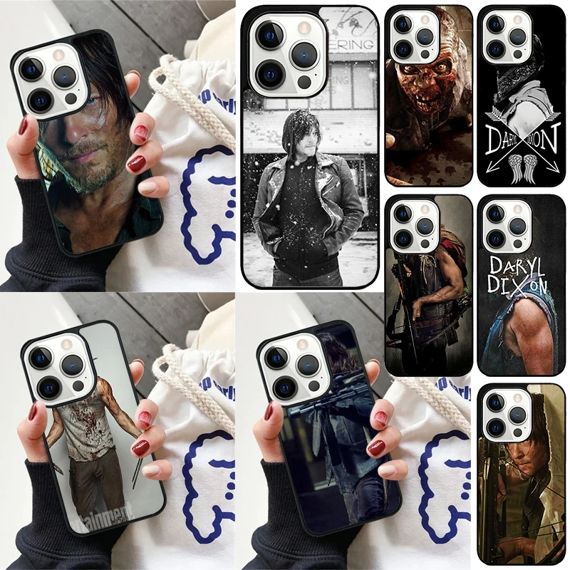 The Walking Dead Daryl Dixon phone Case Cover For iPhone 16 15 14 Plus X XR XS for apple 16 11 12 13 mini Pro Max coque