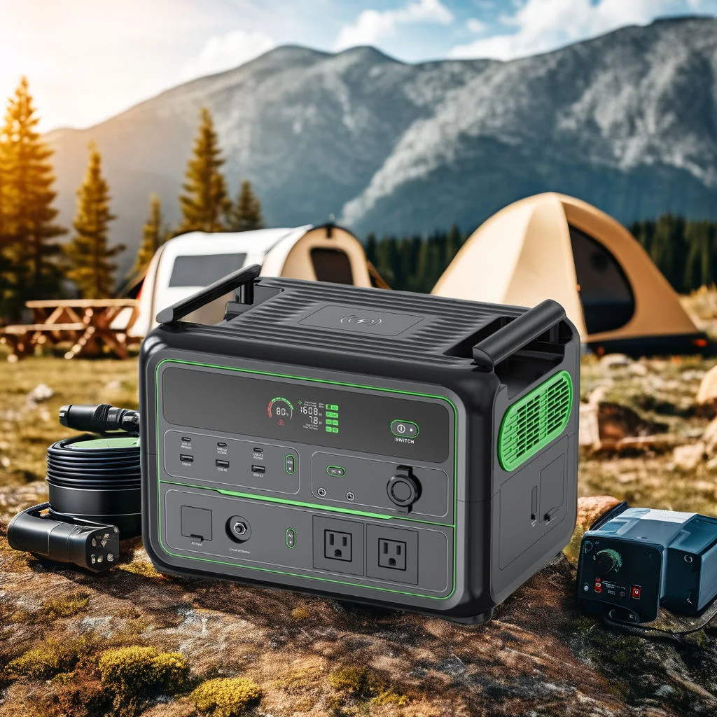 2400WH 2560WH App Control Camping Portable Power Station LiFePO4 Battery with Pure Sine Wave Solar & Car Compatibility