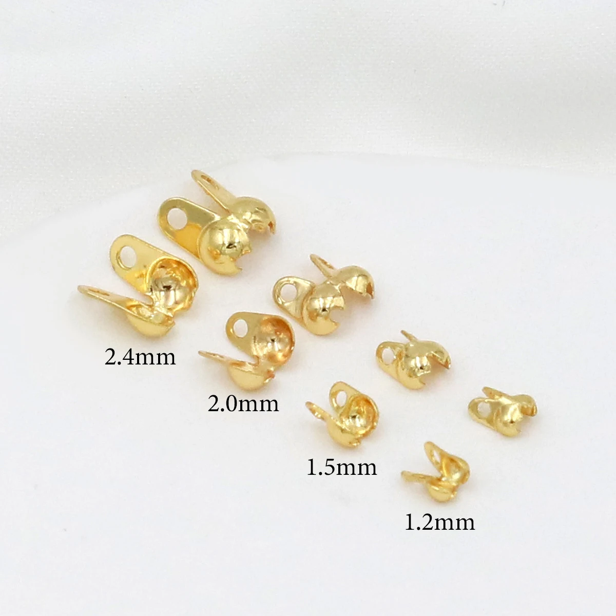 18K Gold Plated Calotte Bead T - Jewelry Making Knots 评论和价格